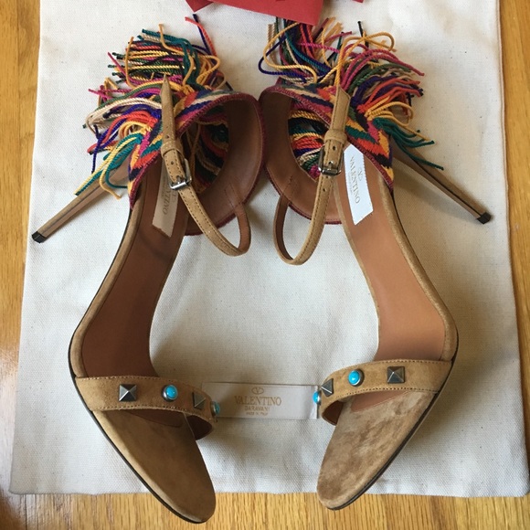 🎊SOLD🎊 Valentino Garavani Rockstud Fringe Sandal - Picture 3 of 8